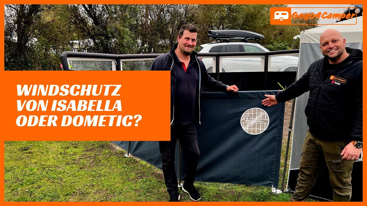 Windschutz für Wohnwagen / Wohnmobil im Praxistest [Isabella North & Dometic Air Break - aufblasbar]
