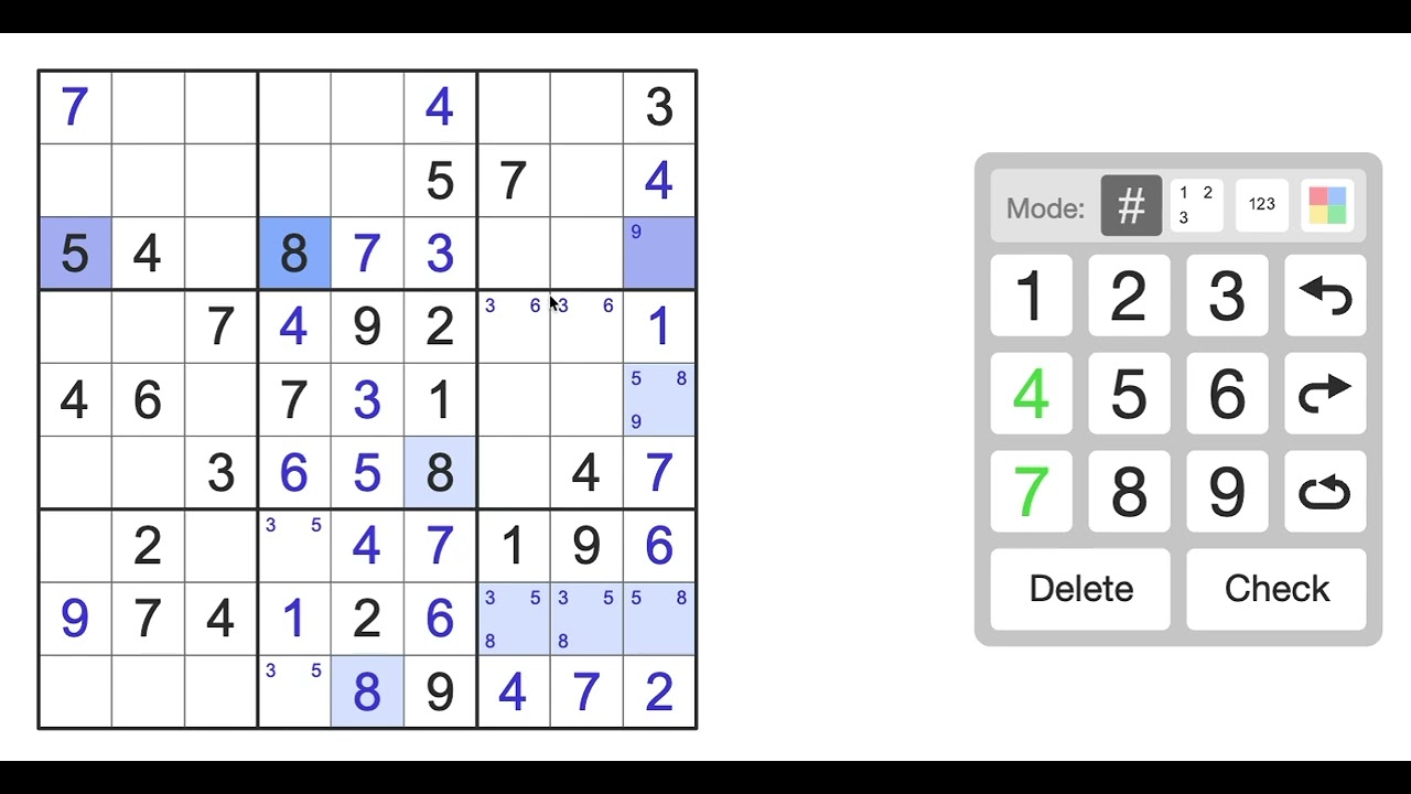 New York Times Sudoku Medium Solution for January 17, 2026