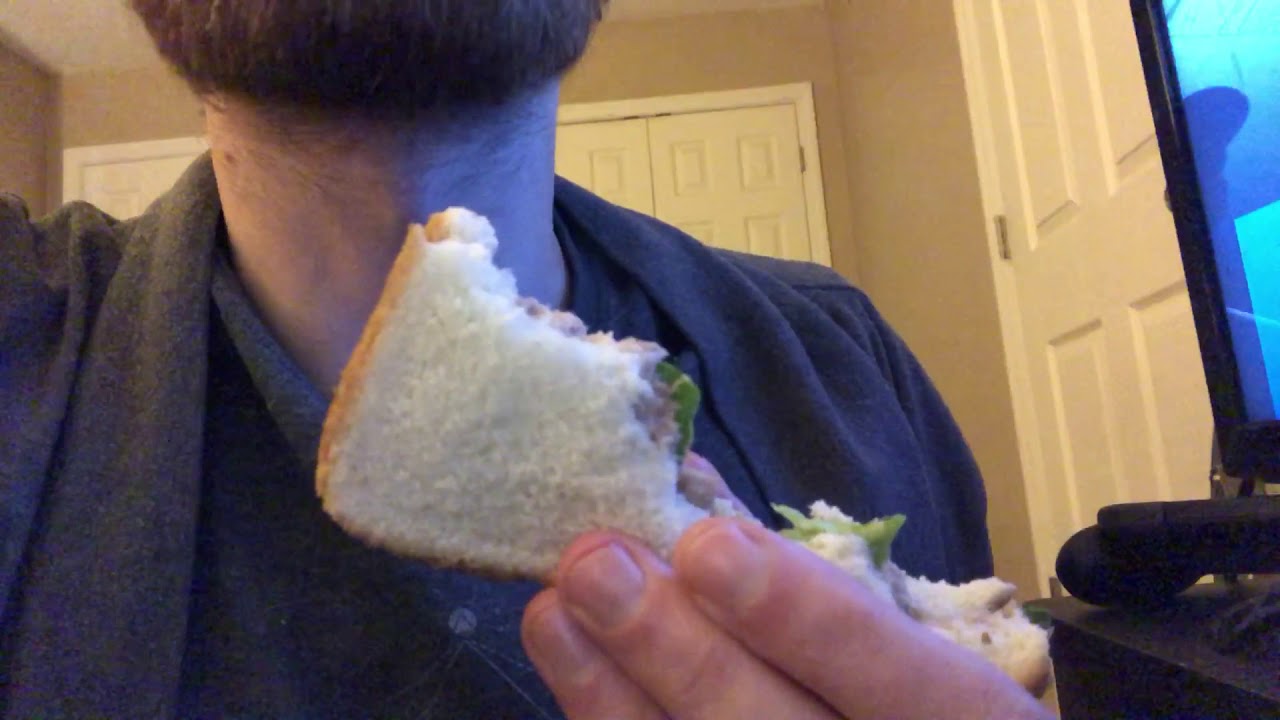 ASMR - Eating Tuna Sandwiches/Whisper #266