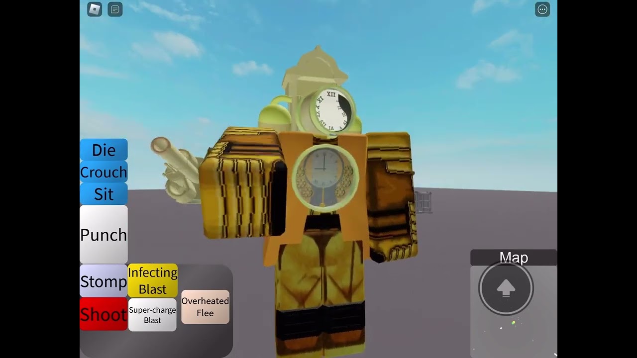 Titan clock man showcase!! (Supreme titan test roleplay)