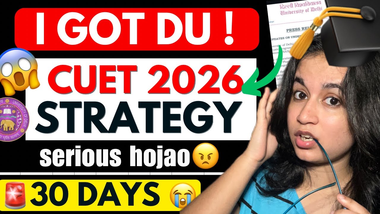 🚨How I CRACKED CUET in just 30 days🔥 99%ile in 1 month (Serious hojao ab)