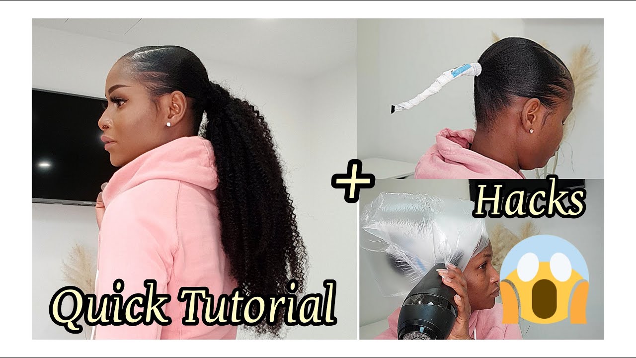 Low Sleek Side Part Ponytail Tutorial