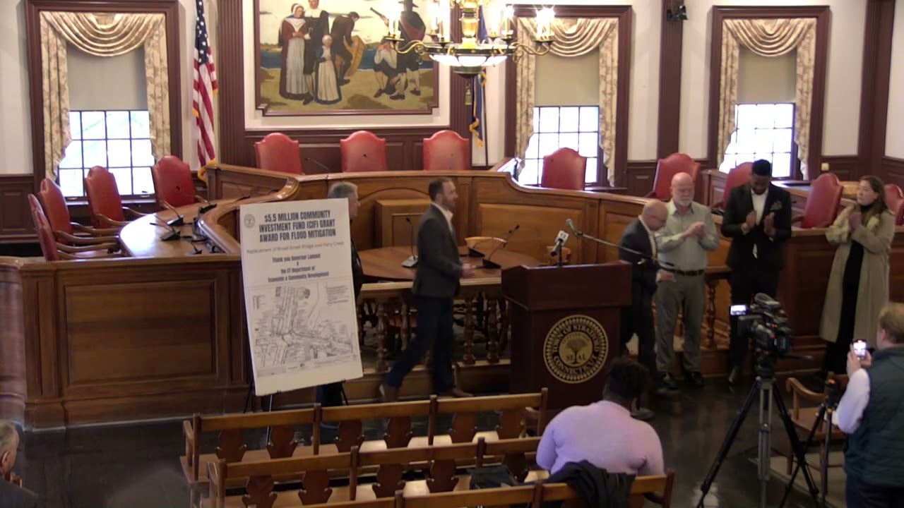 Press conference With Governor Lamont on State Funding to Replace Broad Street Bridge