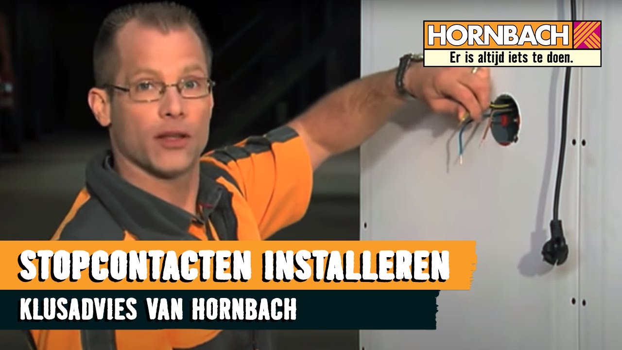 Stopcontact aansluiten met HORNBACH