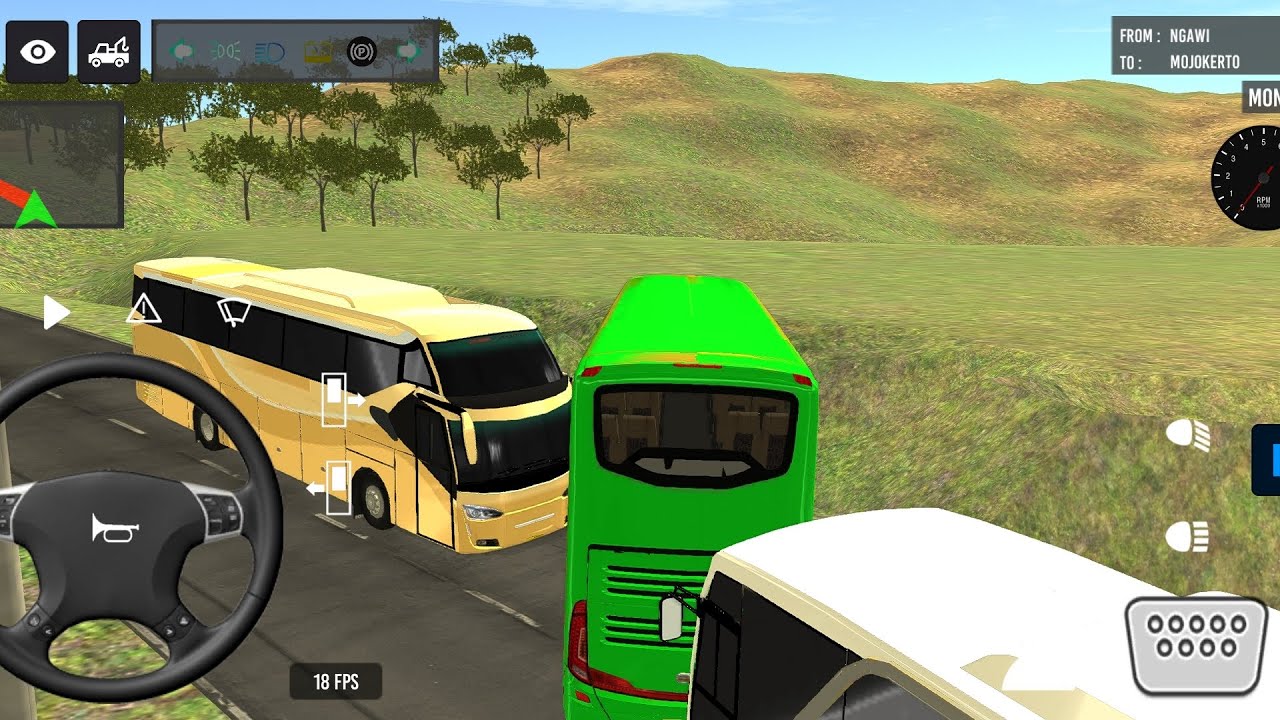 Indonesia Coach bus driving | Euro bus simulator 2025 Android gameplay#1