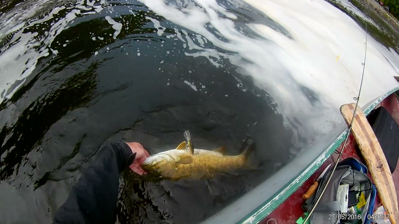 Fishing a Hydrodam on a Canoe