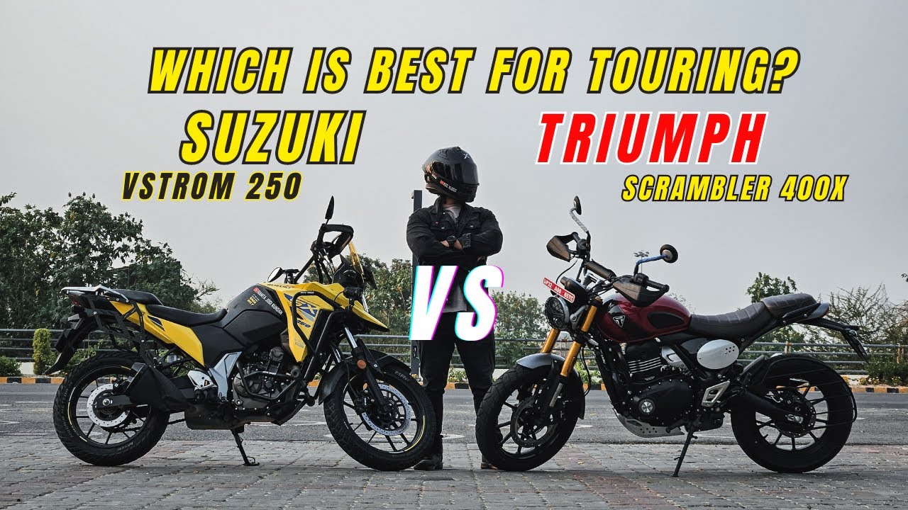 Suzuki Vstrom 250 VS Triumph Scrambler 400X Detail Comparison - Which is best For Touring?