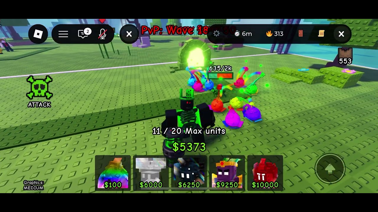 Garden tower defense pvp