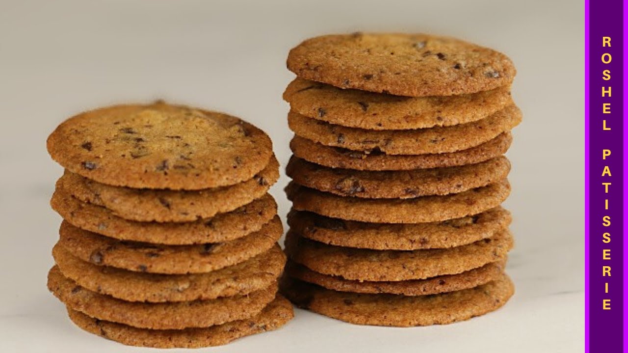 How to Make Thin & Crispy Chocolate Chip Cookies Recipe | Kosher Pastry Chef