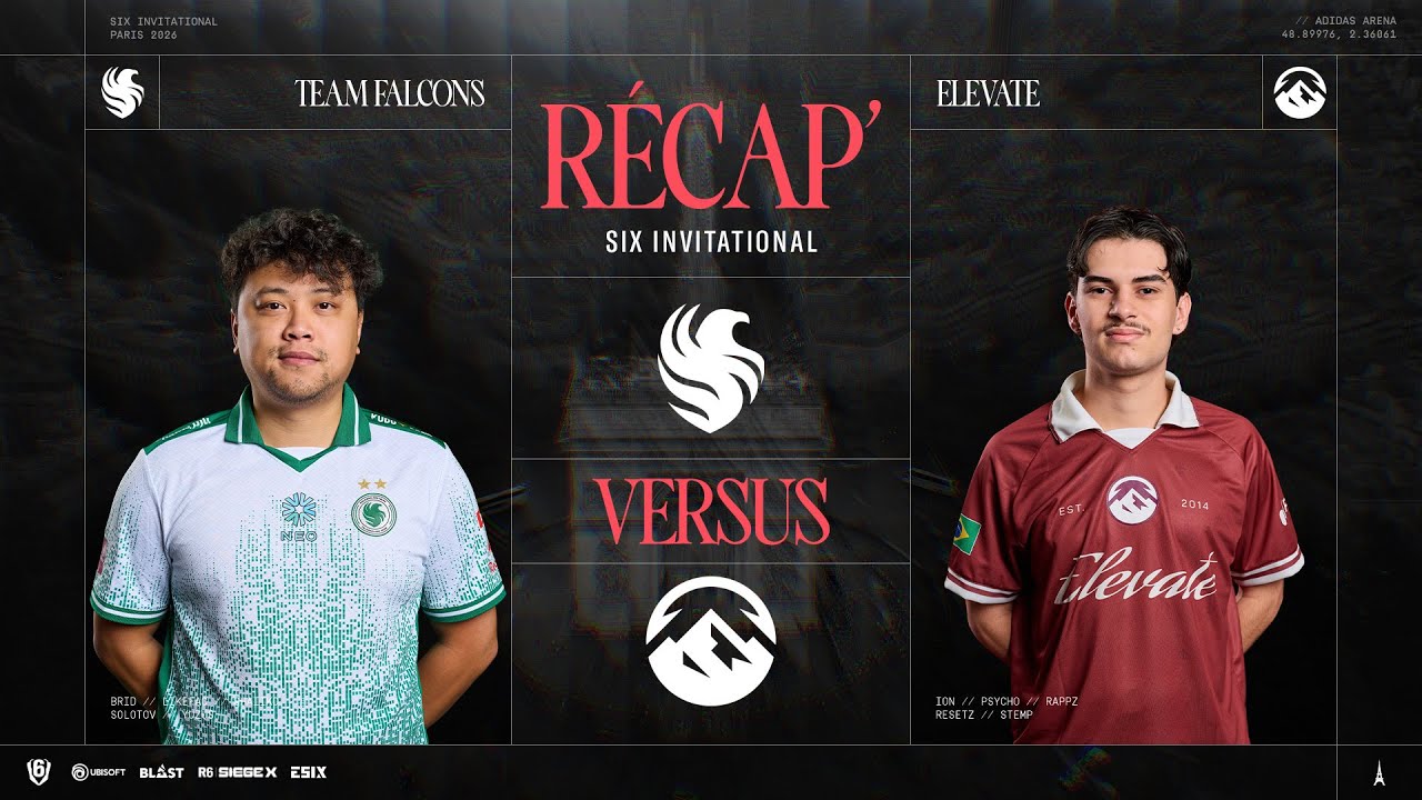 Récap Six Invitational 2026 - Group Stage / Groupe B / Day 2 - Falcons vs Elevate