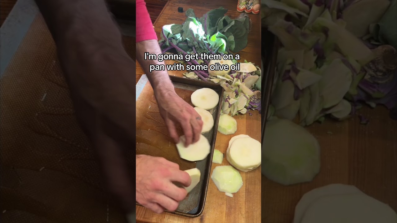 Kohlrabi. Its weird. But good. # #alien #vegetable #healthy #food #foodie #cook #Chef #Organic