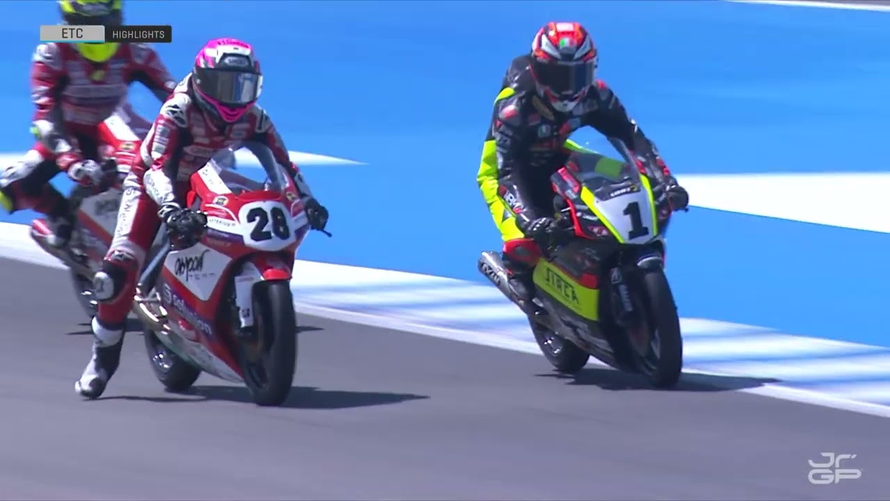 🏁 #ETC Race 1 Highlights | Round 3 Jerez | 2023 Finetwork FIM JuniorGP™ World Championship