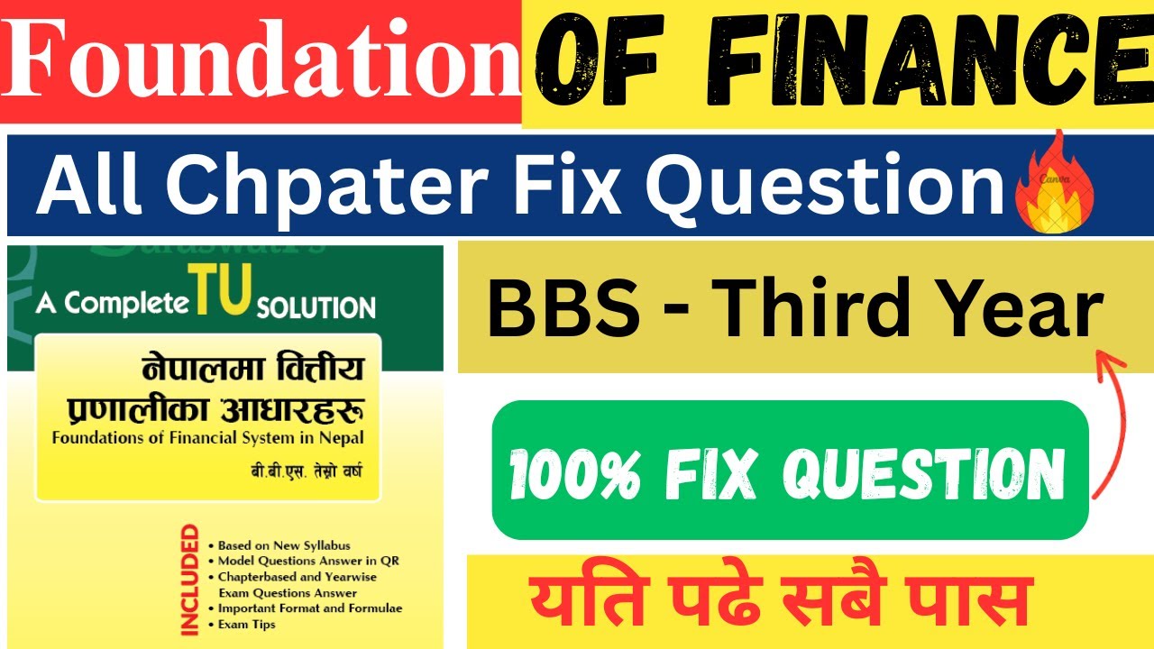 📘 BBS 3rd Year Finance – Important Chapters & Model Question Solutions 2082 | Full Exam Guide