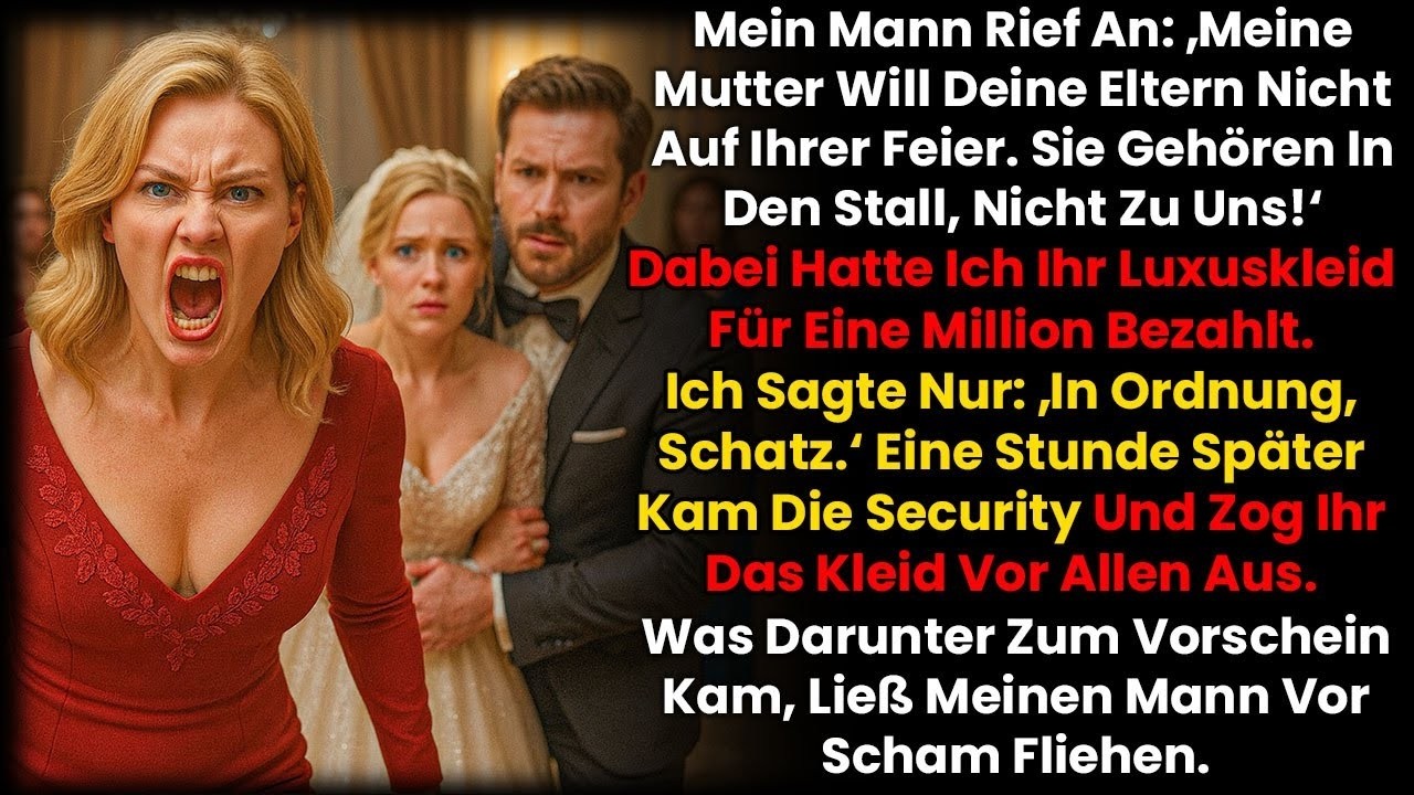 „Deine Eltern gehören in den Stall!“, spottete er – also zahlte ich das 1-Million-Kleid. Rache!