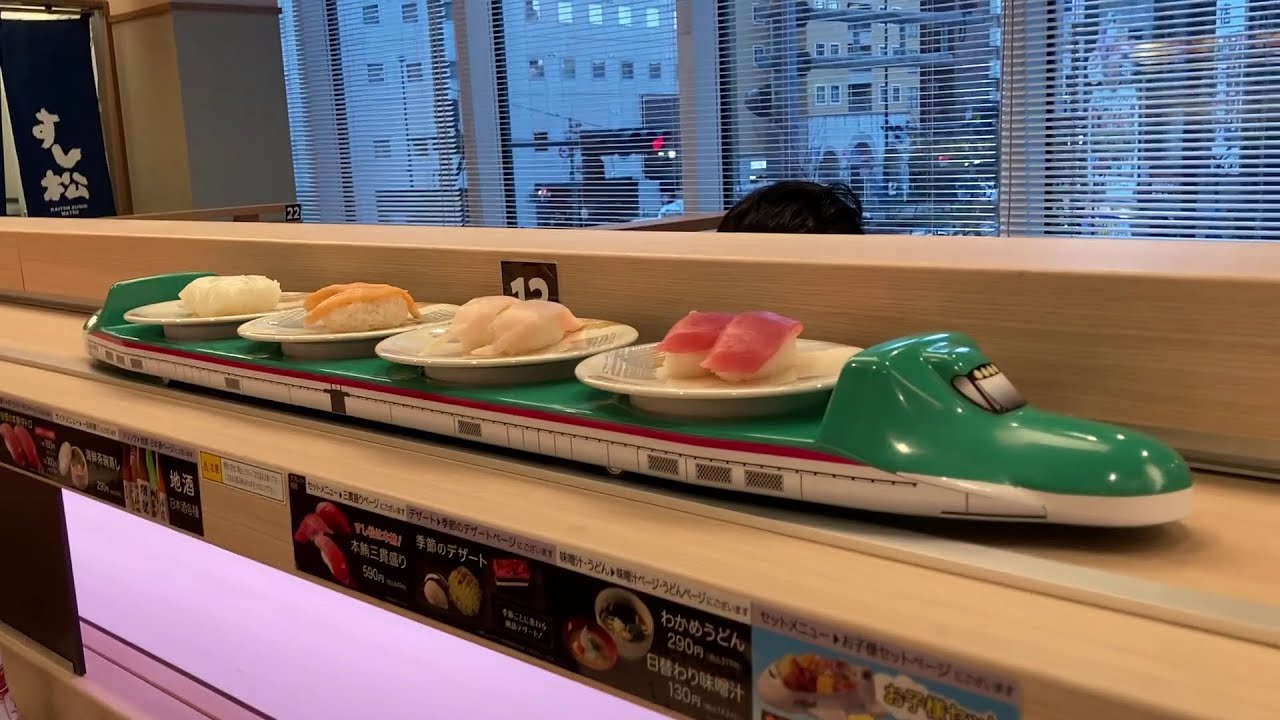Conveyor Belt Sushi MATSU in Higashi Shinjuku Tokyo