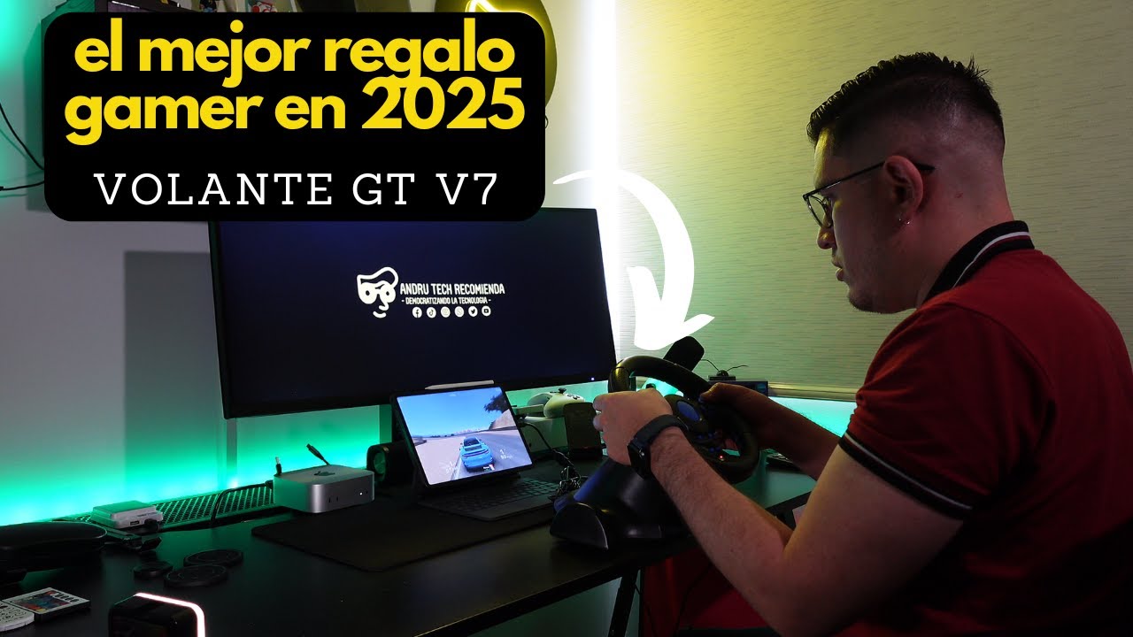 Volante GT V7 ¡Descubre el mejor regalo gamer para esta Navidad!