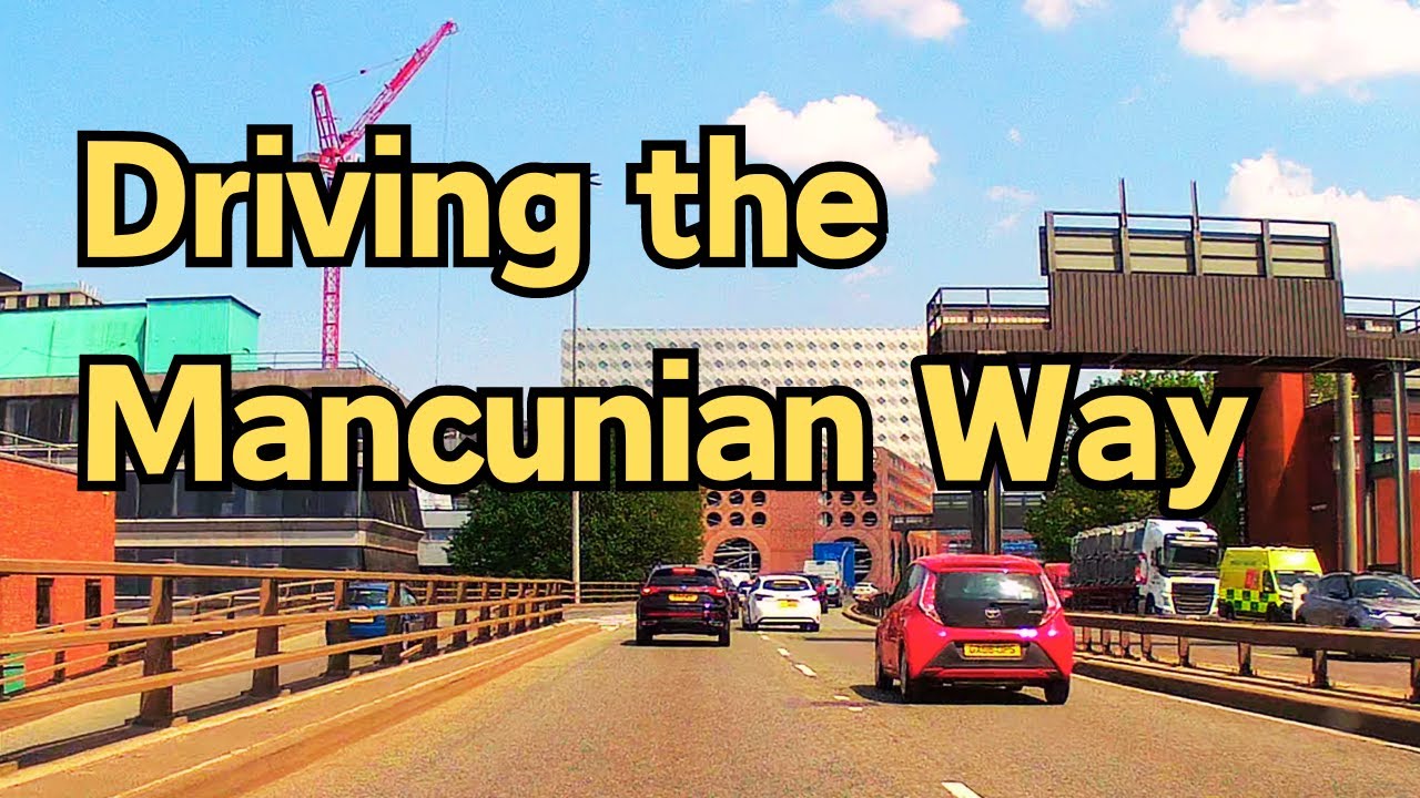 Driving the Mancunian Way into the city centre