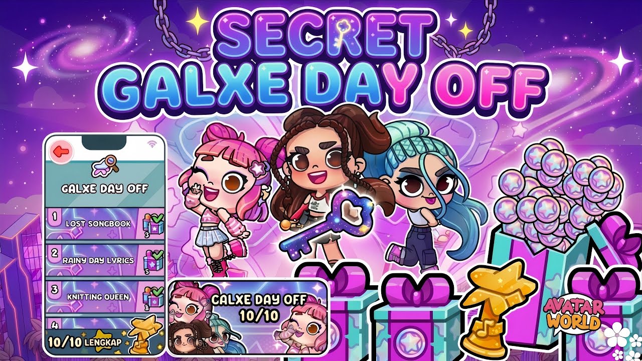 SECRET GALXE DAY OFF FREE COINS | AVATAR WORLD | PAZU