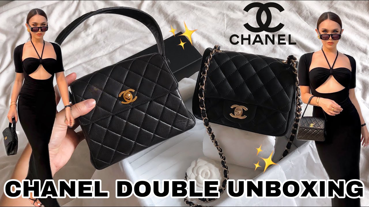 CHANEL DOUBLE UNBOXING (VINTAGE & MINI SQUARE) | JOSSY BERRY