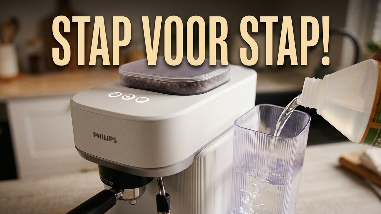 🎞️ MAKKELIJKSTE manier om de Philips BARISTINA  te Ontkalken - stapsgewijs