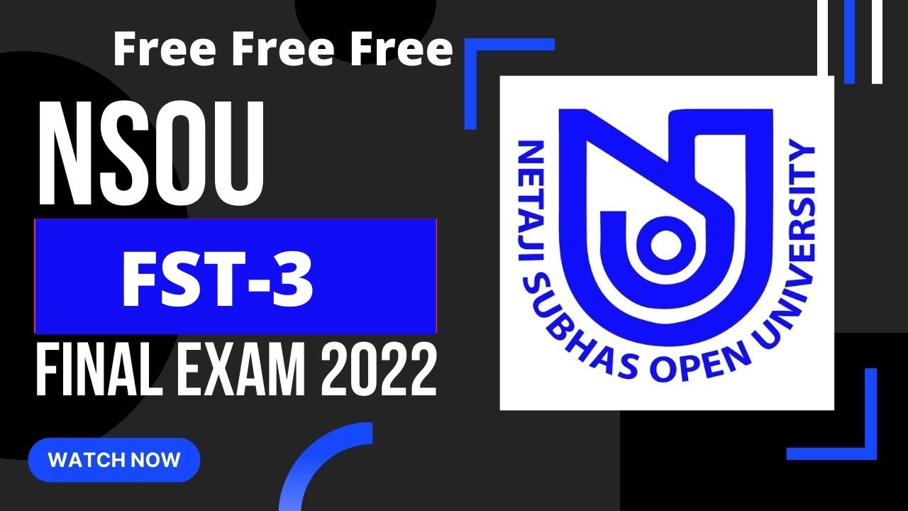 NSOU BDP FST Final Exam Answer 2022    FST Exam Answer 2022    FST MCQ Answer For Exam