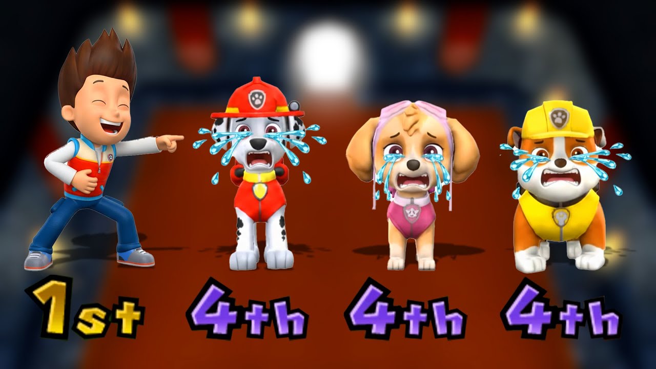 Mario Party 9 All Minigames Gameplay Paw Patrol - Ryde Vs Skye Vs Rubble Vs Marshall (Master CPU)