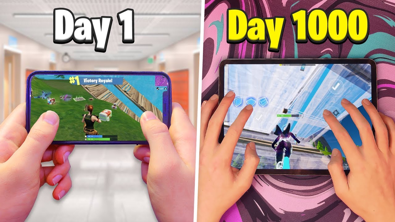 Мой 1000-дневный прогресс в Fortnite Mobile...