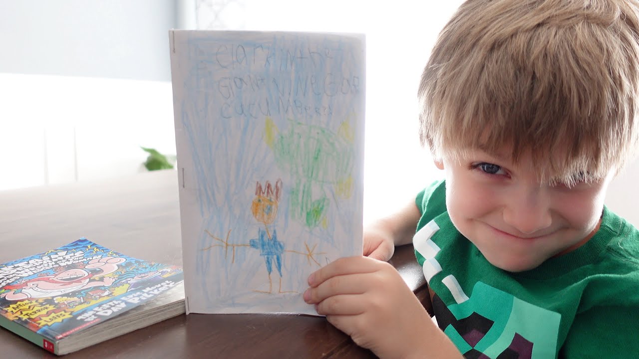 Clark Wrote & Illustrated His First Book (Inspired by Captain Underpants)
