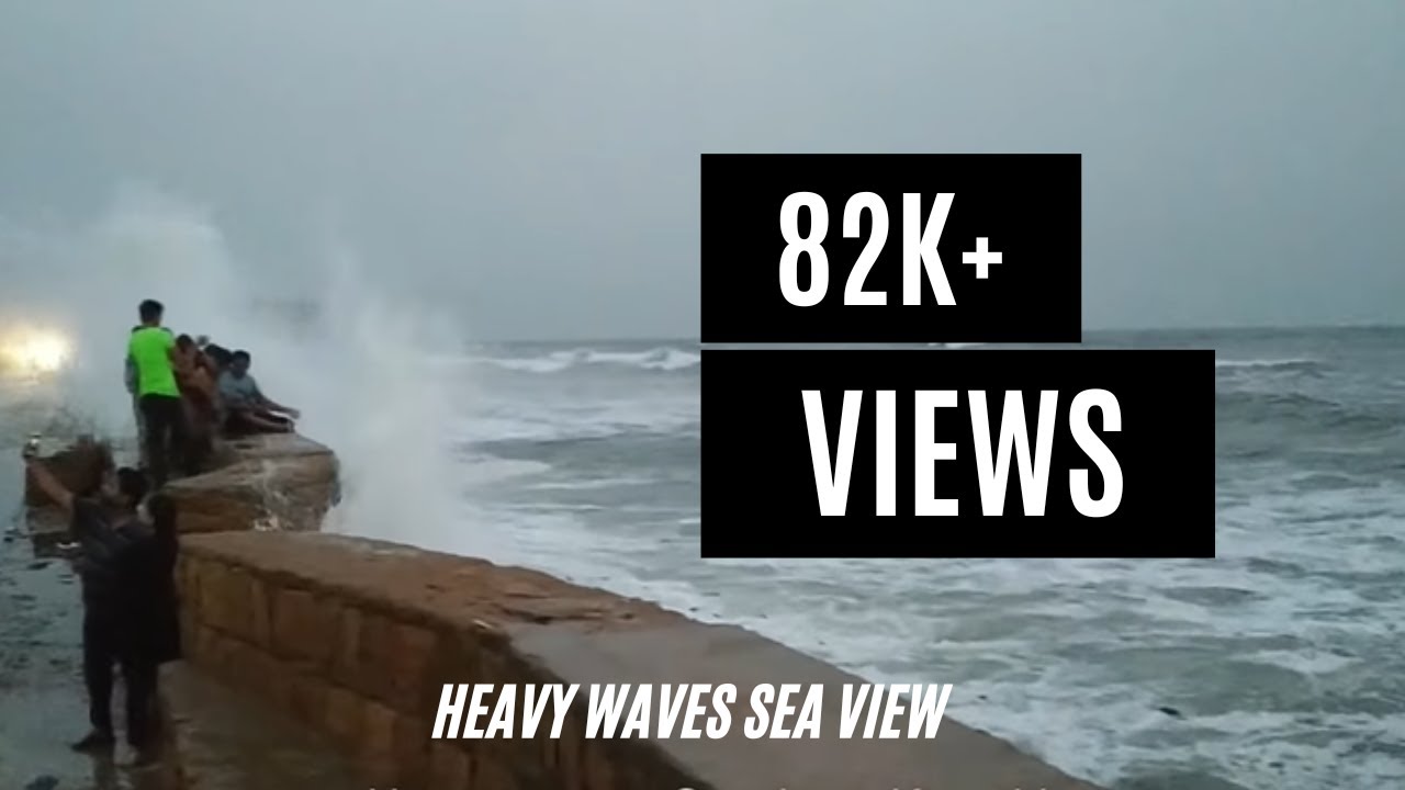Heavy waves Sea view - Karachi
