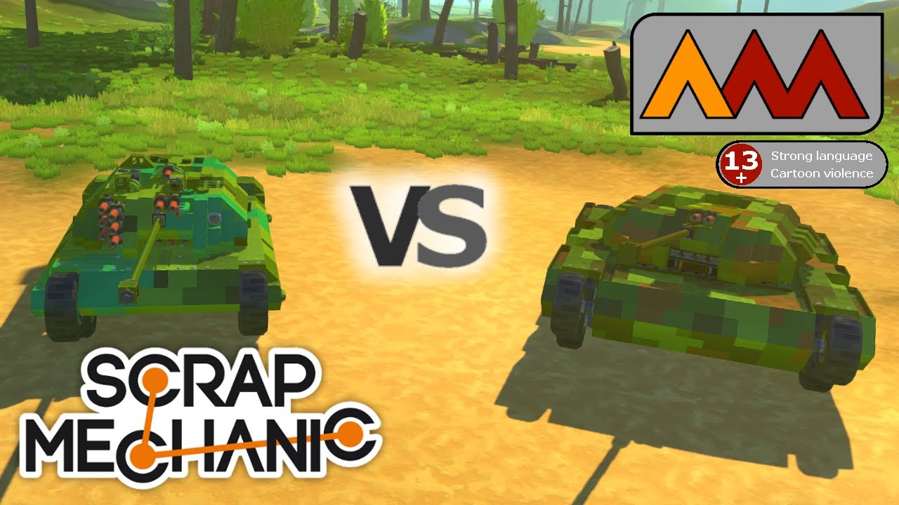 Just keep firing... |   Scrap Mechanic Tank Battles
