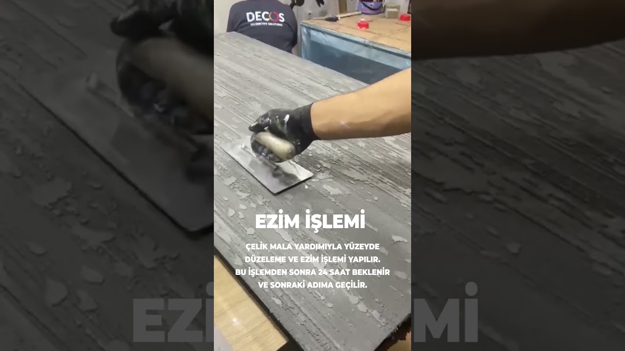 Decos Betonn - Beton Dokulu Efekt Kaplama Uygulama