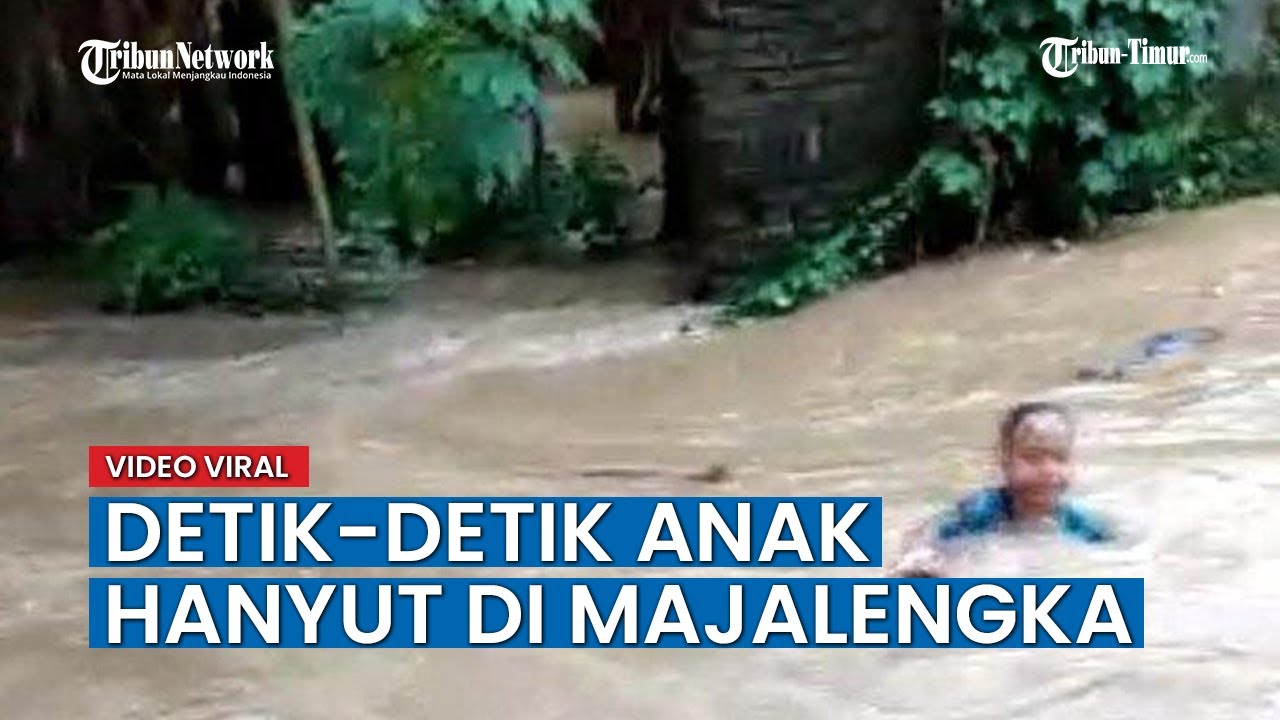 Seorang Anak Hanyut Dibawa Air Banjir di Kartajati Majalengka