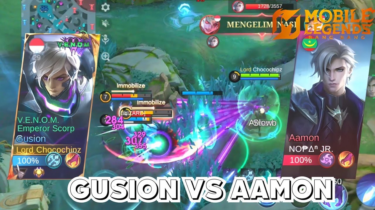 Gusion VS Aamon Battle Massive Damage || POCO F6 - Mobile Legends Bang Bang