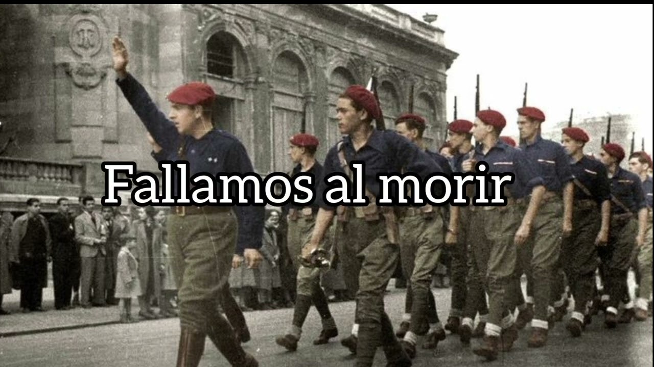 'Camisa azul' (blue shirt) - canción de la Falange marcha militar española.