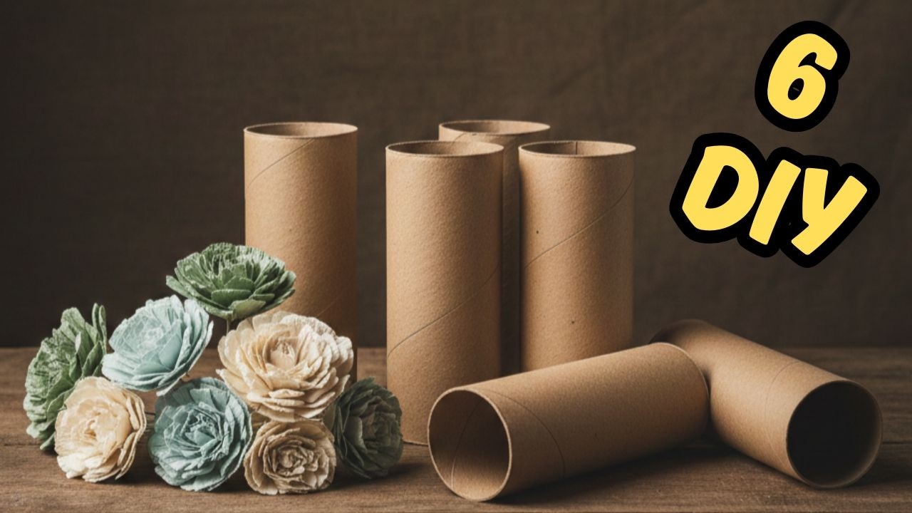 Look How Easy I Make Recycling Craft ♻️ 6 Handmade DIY Ideas from Paper Rolls ♻️ Home Decor for Free