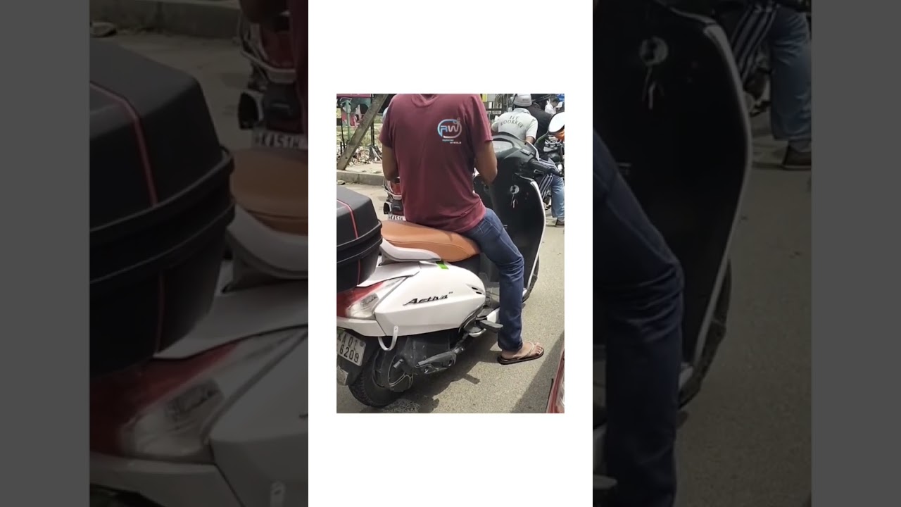 Honda Activa converted into electric scooter electric⚡#shorts #honda #love #viral #electricscooter