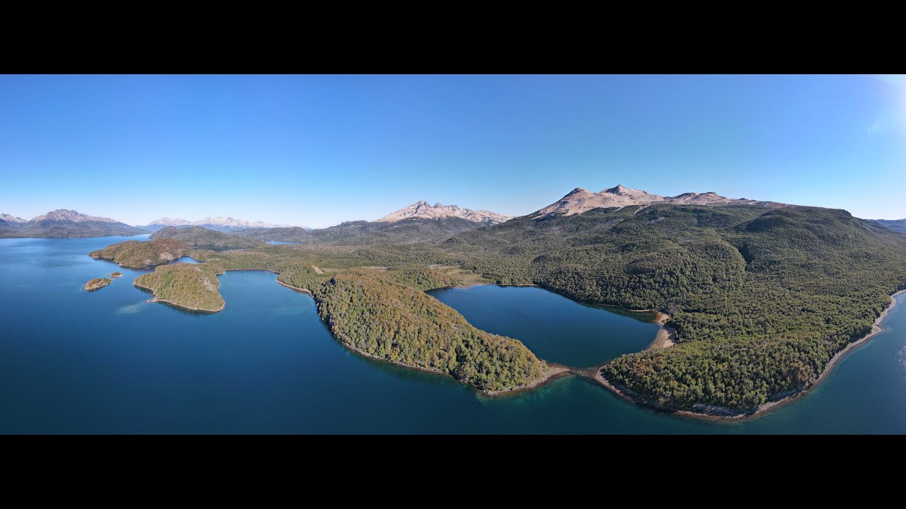 Vistas del Lago La Plata, Chubut, Patagonia Argentina