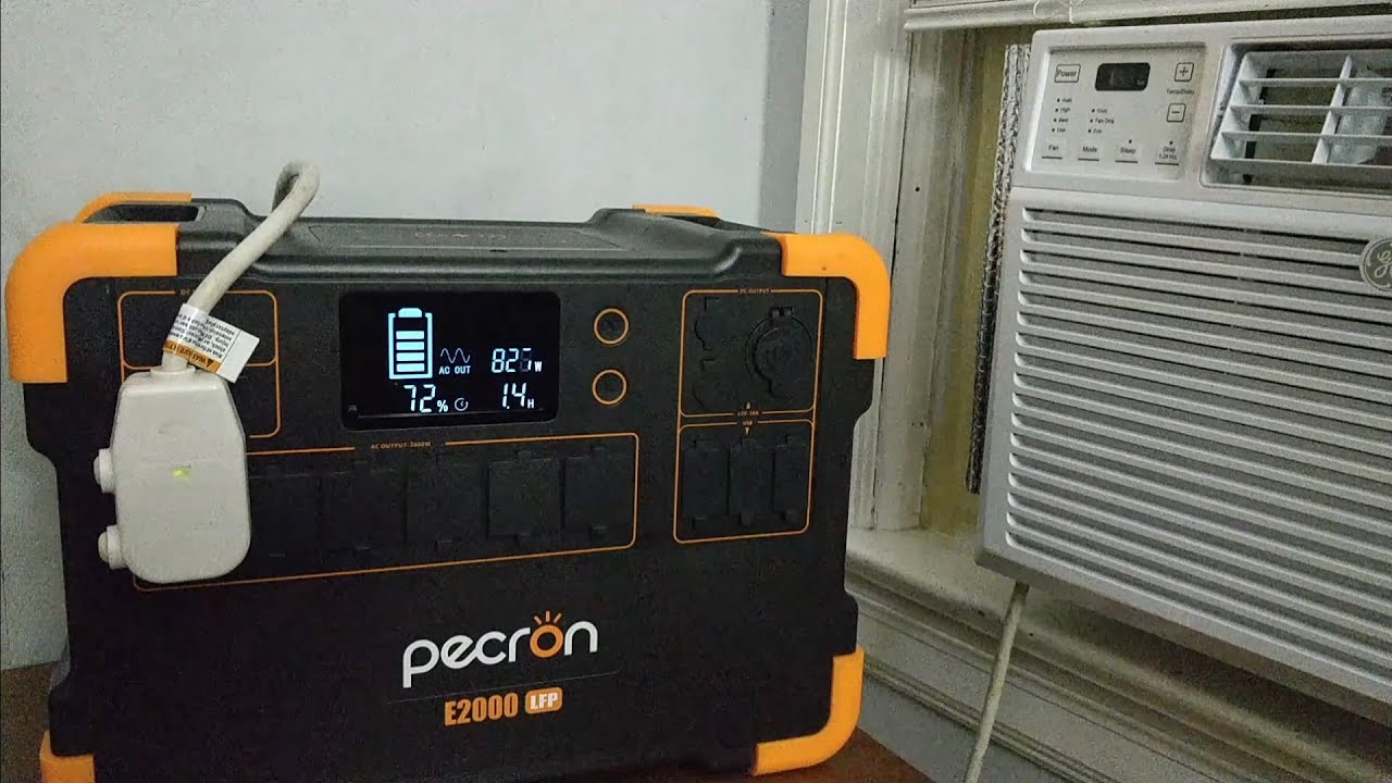 Pecron E2000LFP AC Test: How Long Can It Power A 10200 BTU Window AC?