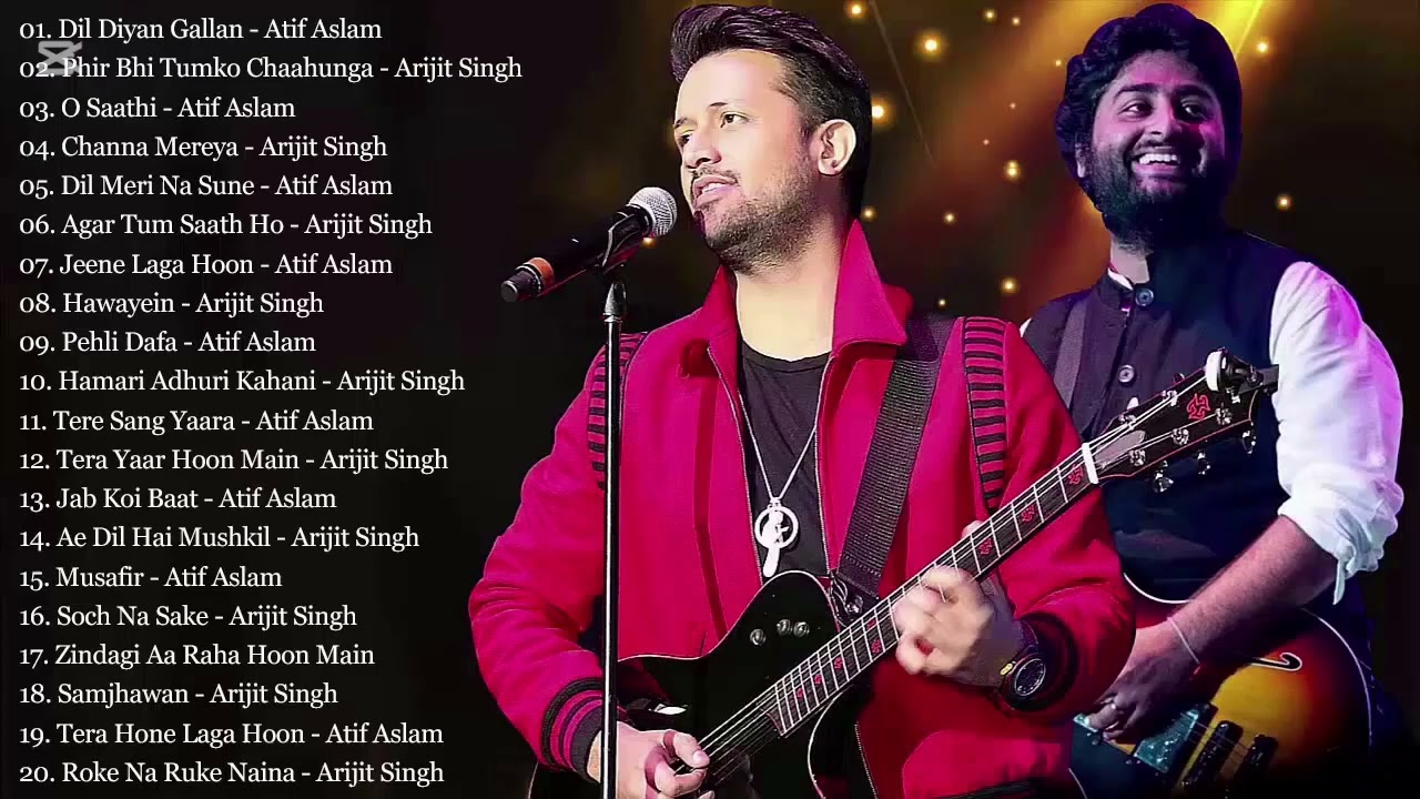 Arjit Singh and Atif Aslam Hindi Song Mashup Bollywood Romantic Love Song 