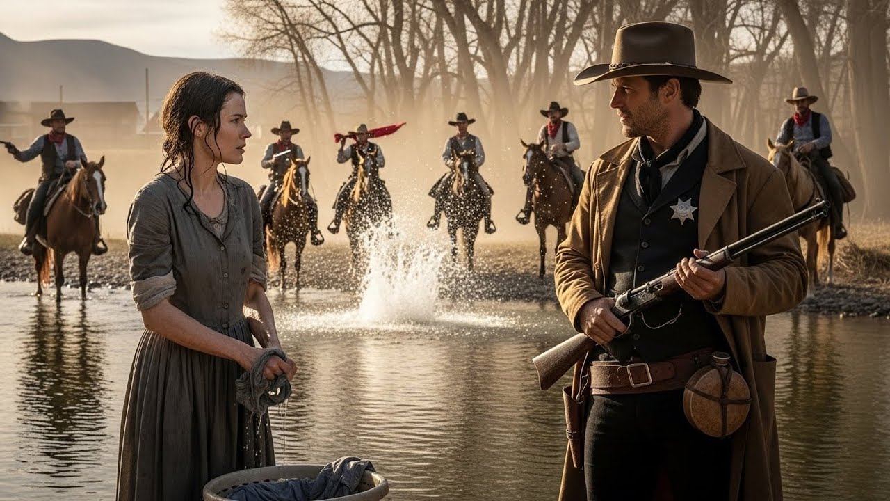 She Was Washing Clothes by the River When Bandits Came, The Cowboy Appeared and Changed Everything