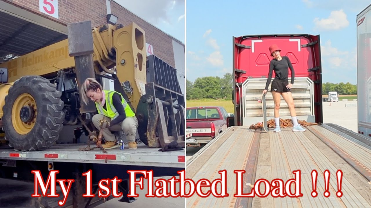 My 1st Flatbed Trucking Load!