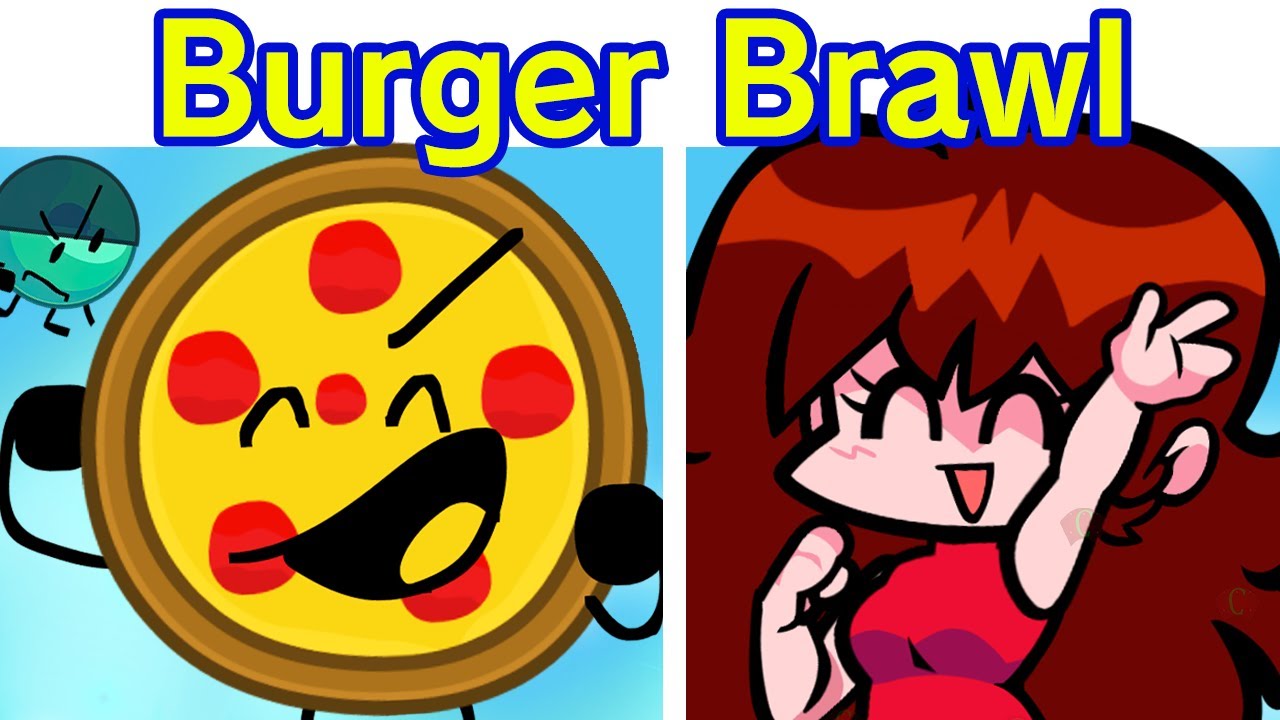 Friday Night Funkin' VS Burger Brawl | Burger Night Brawlin DEMO (FNF Mod/Hard/BF/GF) (Funny Mod)
