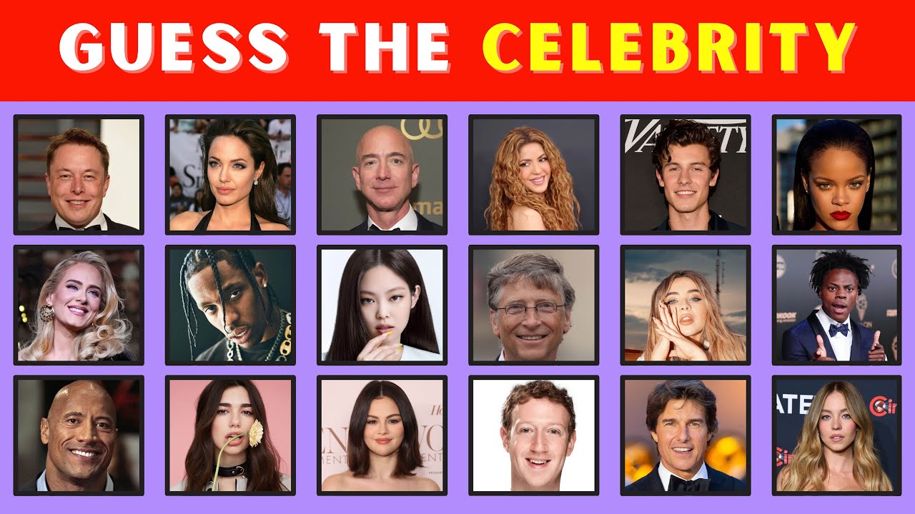 Guess The 50 Celebrity In 5 seconds! 💃🔥🕺