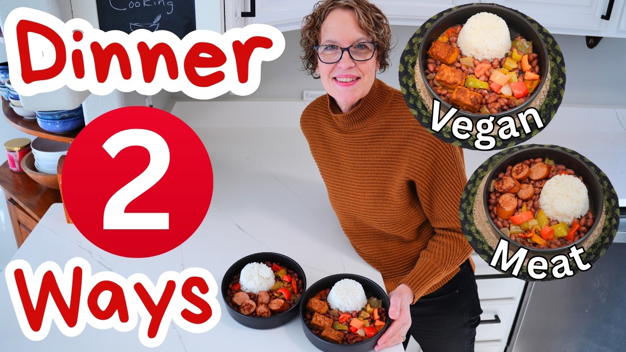 Meal Prep To Lower Cholesterol Naturally | Red Beans & Rice With 2 Toppings!