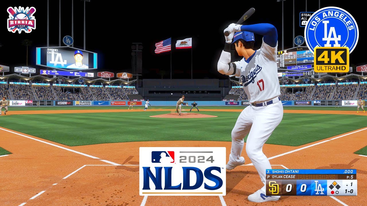 MLB The Show 24: Los Angeles Dodgers против S. D. Padres | NLDS | Shohei Ohtani — Игровые процесс...