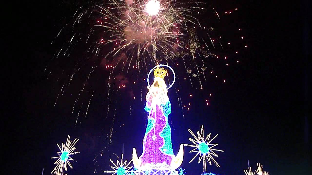 ENCENDIDO DE LUCES VIRGEN DE CHIQUINQUIRA , AV BELLA VISTA, MARACAIBO, VENEZUELA..