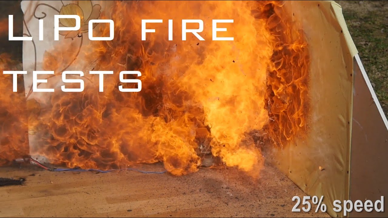 How to store LiPo battery safely - In depth LiPo fire tests