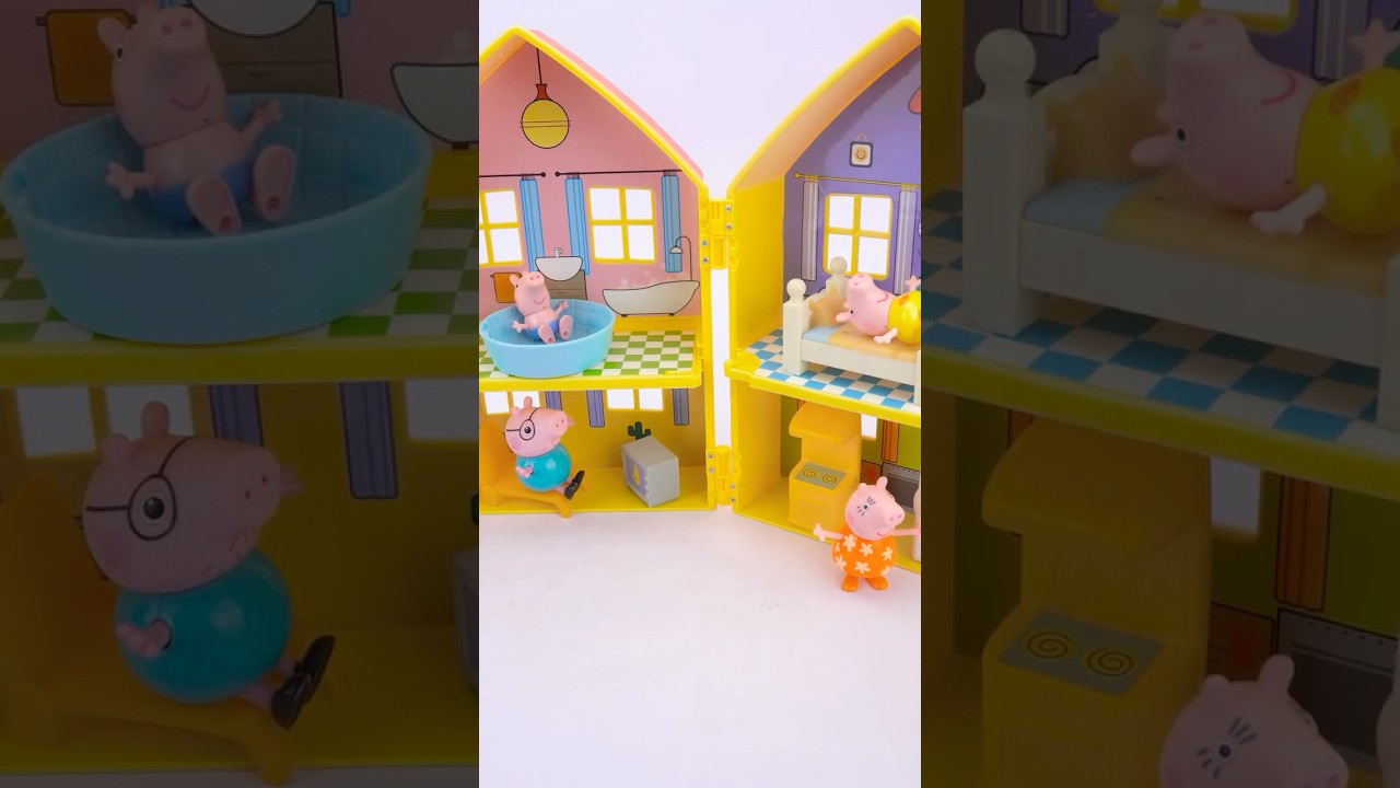 Unboxing Peppa Pi Family House Playset ASMR❤️#satisfying #toys #peppapig