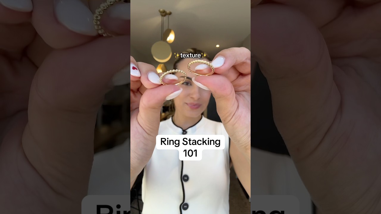 Ring Stacking 101💍 #rings