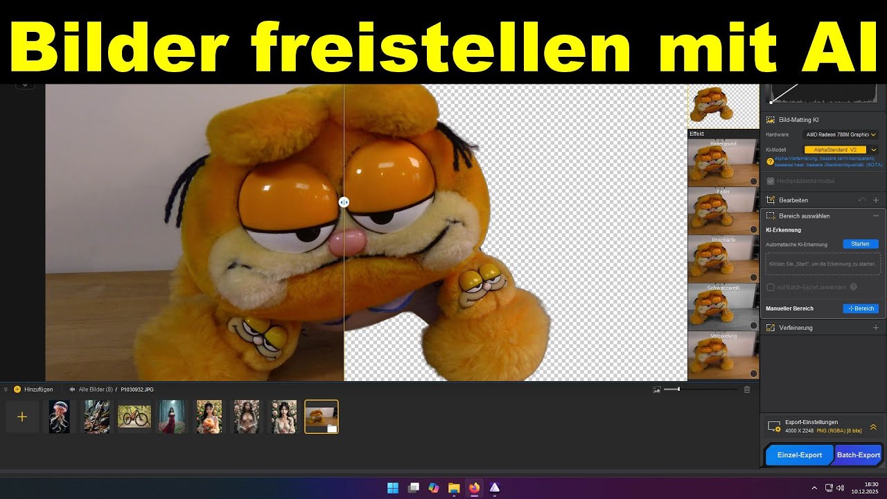 Bilder freistellen mit KI – HIZ573